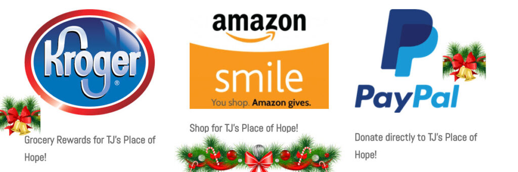 Donate with Kroger, Amazon, or directly with PayPal